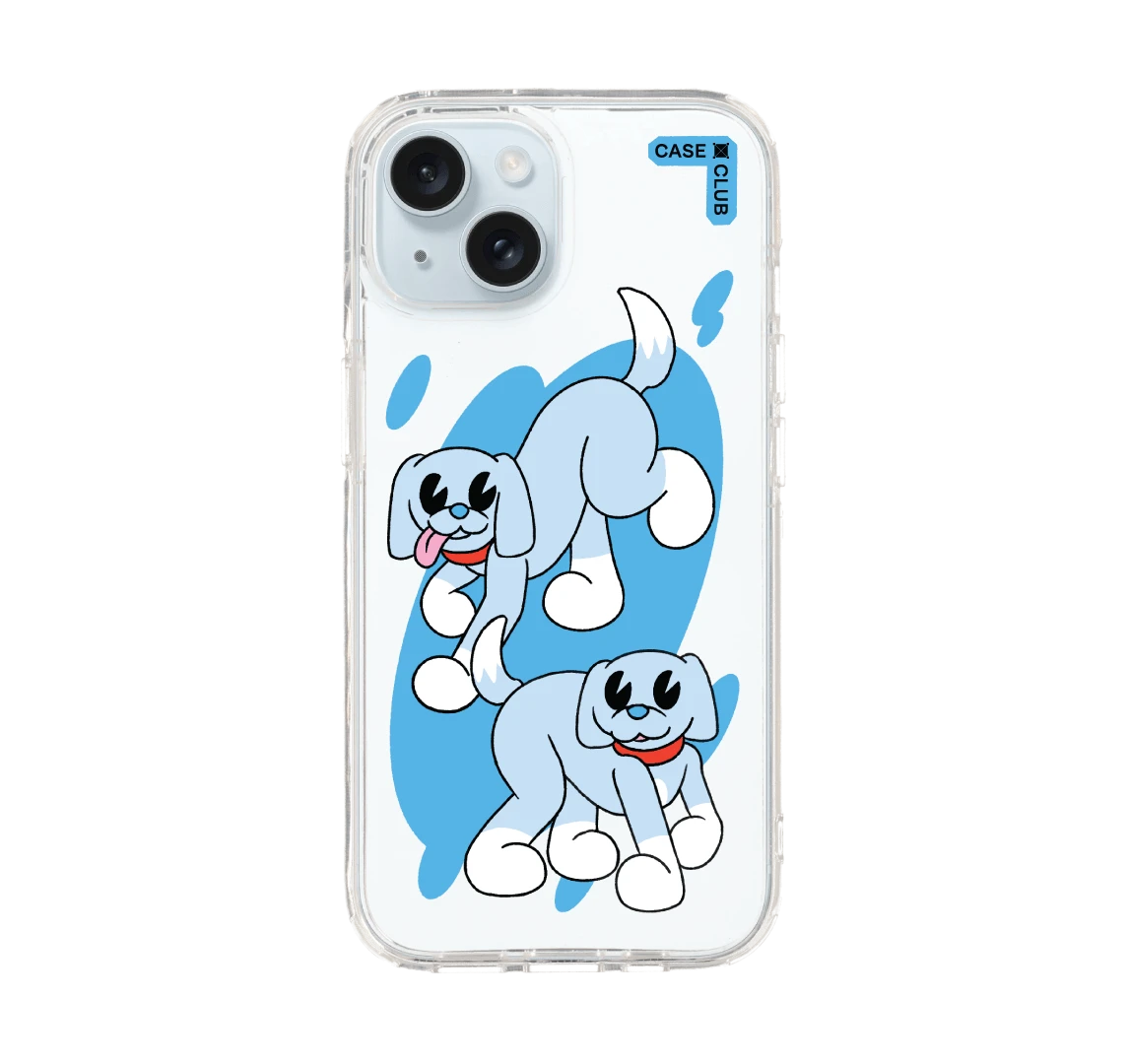 เคสใส iphone 15 น้องหมาแฝดพาเพลิน